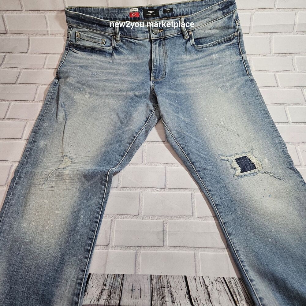 new Jordan Craig straight leg size 40x32 black label Denim blue jeans